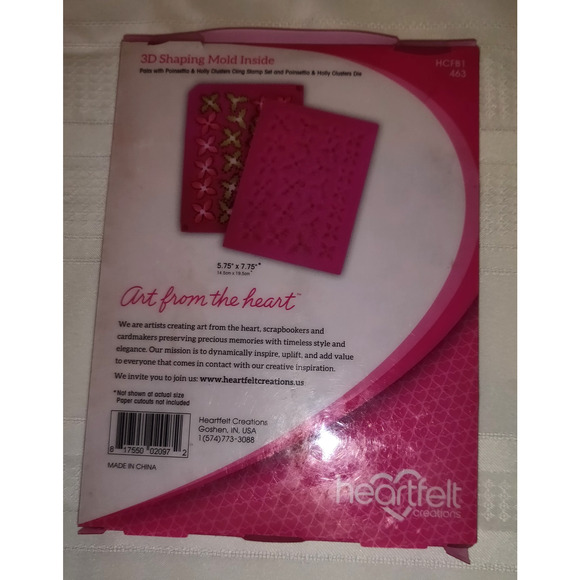 Heartfelt Creations 3D Poinsettia Shaping Mold - Picture 2 of 8